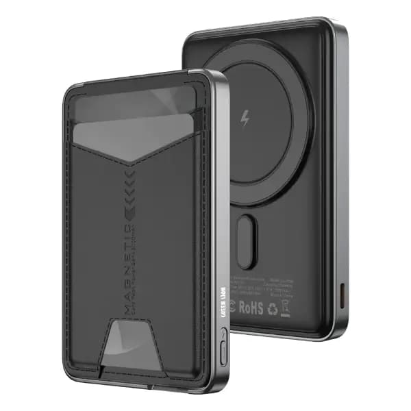 پاوربانک 5000 هزار مگ سیف گرین لاین مدل Green Lion Mag Mate 5000mAh Power Bank with Card Holder