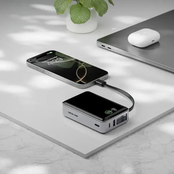 پاوربانک 20000 هزار 35 وات گرین لاین مدل Green Lion Madrid 20 Power Bank 20000mAh PD 35W — تصویر ۵