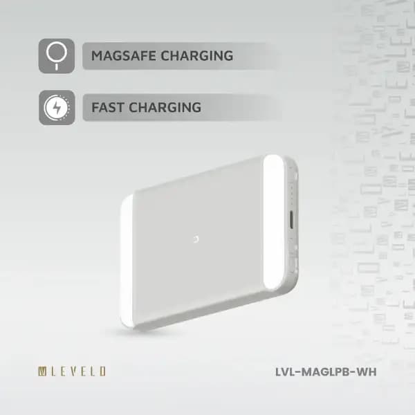 پاوربانک 8000 هزار مگ سیف لولو مدل Levelo MagLight Portable Power Bank 8000mAh — تصویر ۵