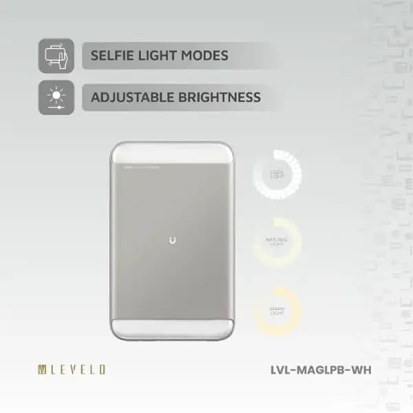 پاوربانک 8000 هزار مگ سیف لولو مدل Levelo MagLight Portable Power Bank 8000mAh — تصویر ۸
