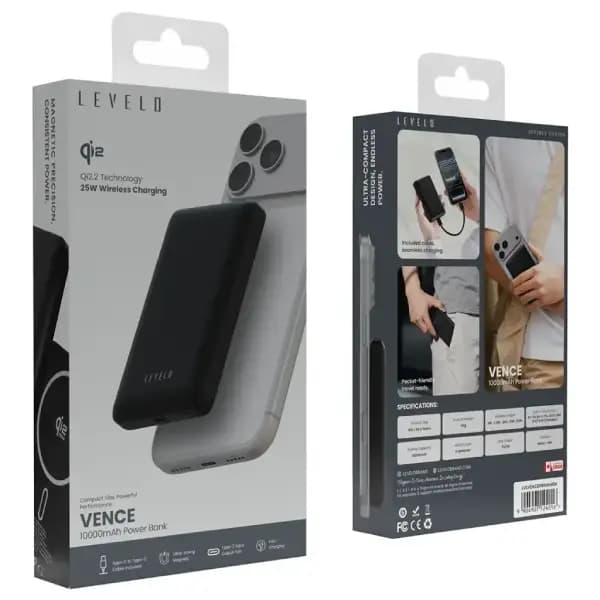 پاوربانک 10000 هزار لولو مدل Levelo Vence 10000mAh Power Bank — تصویر ۵