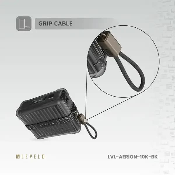پاوربانک قابل‌حمل 10000 هزار لولو مدل Levelo Aerion Portable 10000mAh Power Bank — تصویر ۷