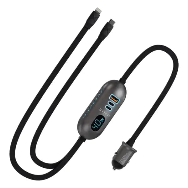 شارژر فندکی فست شارژ خودرو لولو مدل Levelo Polix 84W Fast Car Charger — تصویر ۳