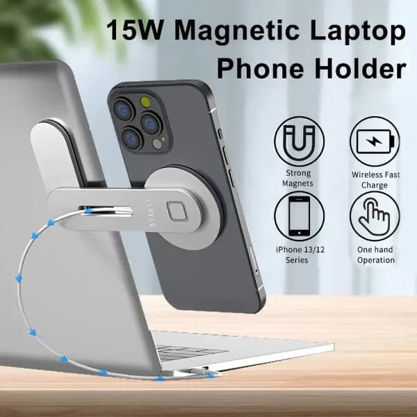 پایه شارژ بی‌سیم مگ‌سیف گوشی لولو مدل Levelo Energia MagSafe Wireless Charging Phone Stand — تصویر ۴