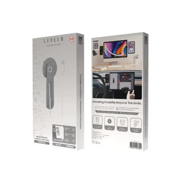 پایه شارژ بی‌سیم مگ‌سیف گوشی لولو مدل Levelo Energia MagSafe Wireless Charging Phone Stand — تصویر ۵