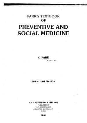 دانلود کتاب Park’s Textbook of Preventive and Social Medicine