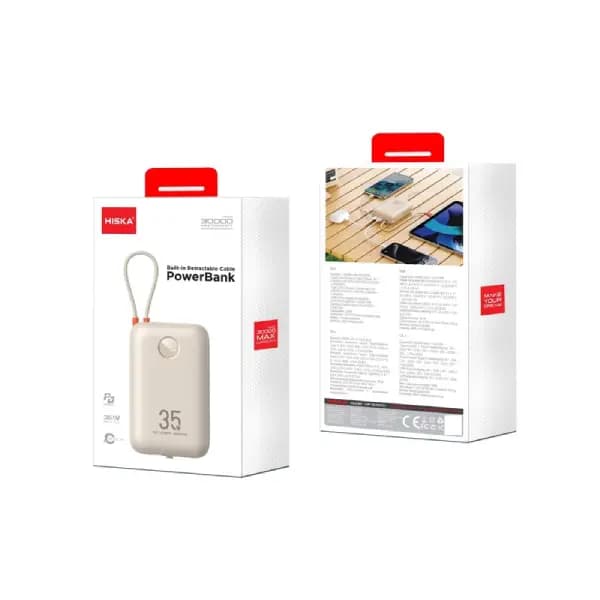 پاوربانک 30000 هزار 35 وات هیسکا مدل Hiska HP-305PD — تصویر ۴