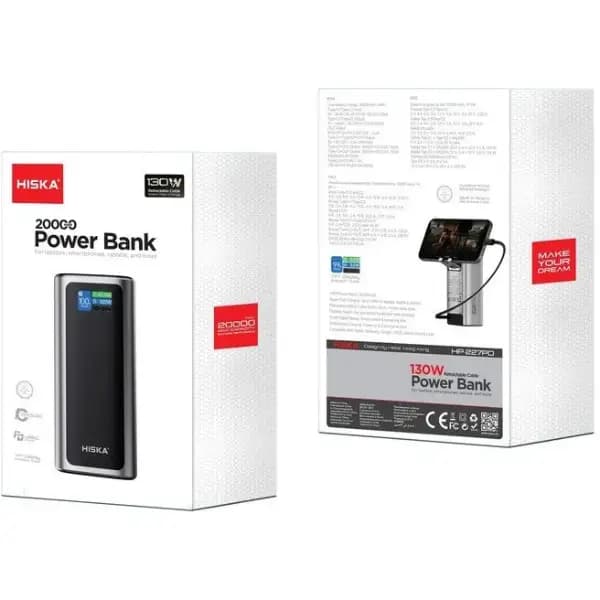 پاوربانک 20000 هزار 100 وات هیسکا مدل Hiska HP-227PD — تصویر ۶