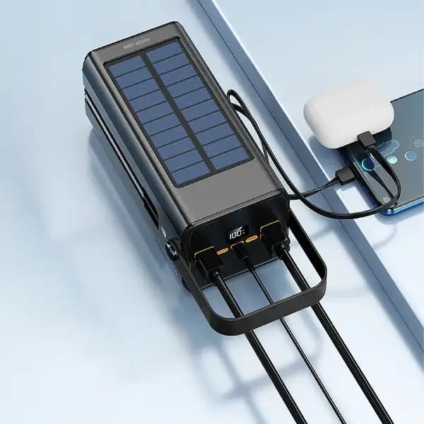 پاوربانک خورشیدی 100000 هزار گرین لاین مدل Green Lion Solar X Power Bank — تصویر ۲