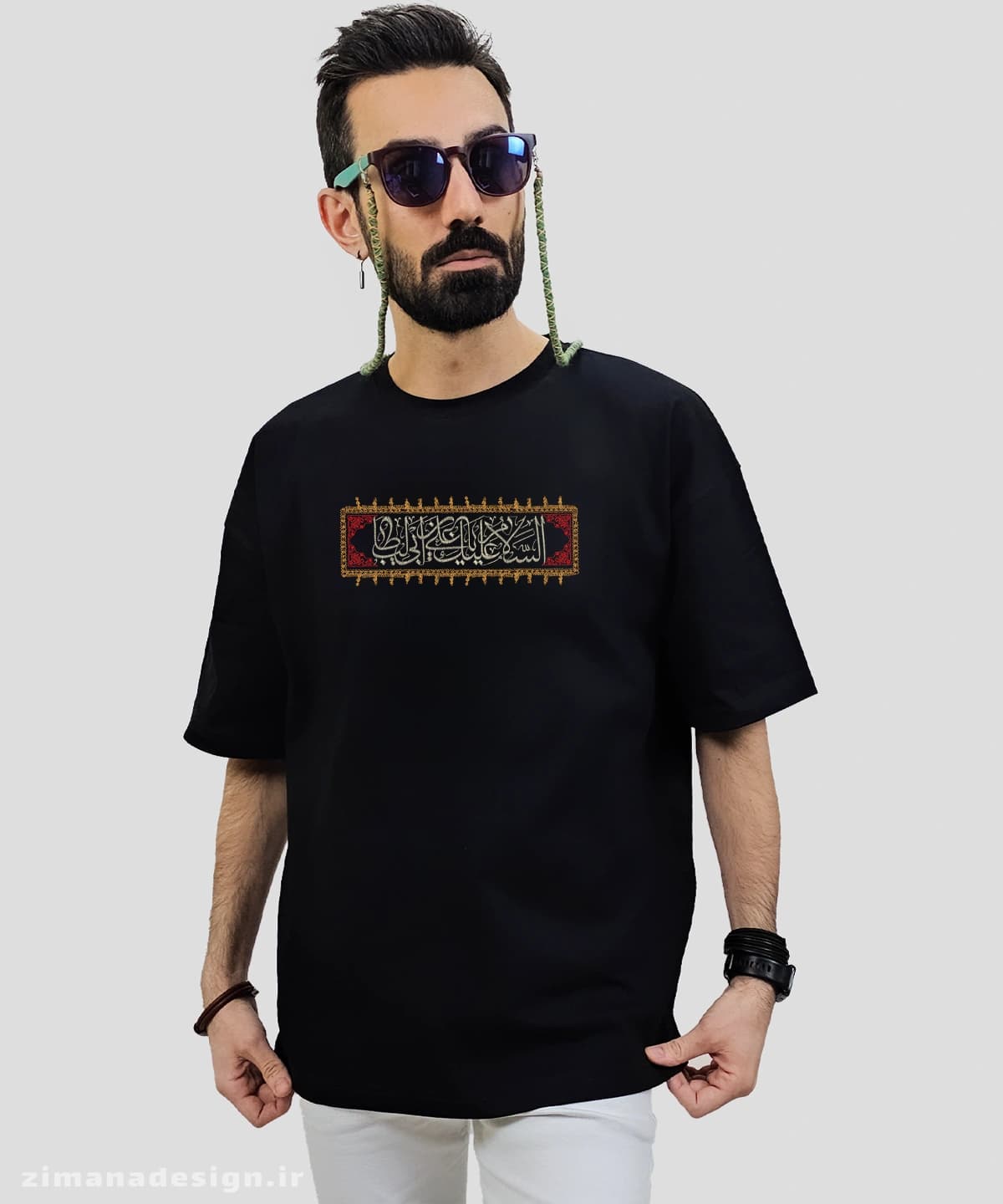 تیشرت لش مردانه و زنانه مذهبی طرح السلام علیک یا علی بن ابی طالب کد 753