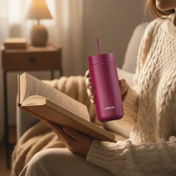 ماگ سفری با درب سه‌ کاره لپرسو مدل Lepresso TripleQuench 3-In-1 Lid Tumbler — تصویر ۶