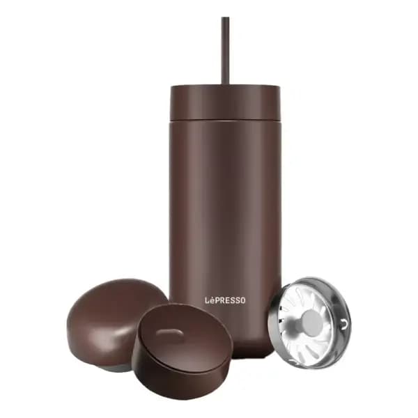 ماگ سفری با درب سه‌ کاره لپرسو مدل Lepresso TripleQuench 3-In-1 Lid Tumbler