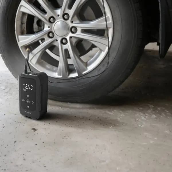 پمپ باد لاستیک خودرو پرودو مدل Porodo Blue Airo Car Tire Inflator — تصویر ۴