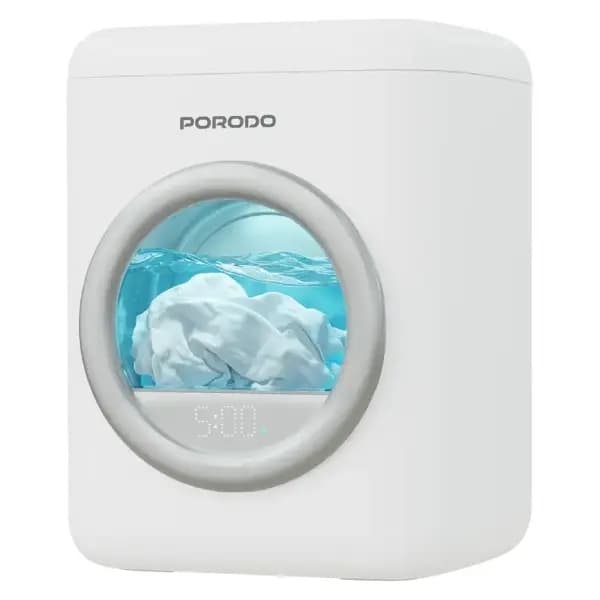 مینی ماشین لباسشویی قابل حمل ۱.۷ لیتری پرودو مدل Porodo Lifestyle Launder 1.7L Portable Mini Washing Machine with Advanced Sterilization Cleaning