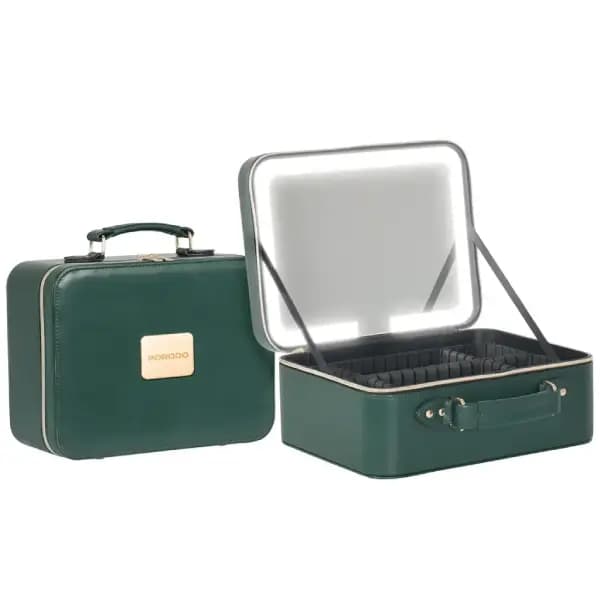 کیف آرایشی سفری با آینه LED جداشونده پرودو مدل Porodo Lifestyle Travel Makeup Bag with Detachable LED Mirror