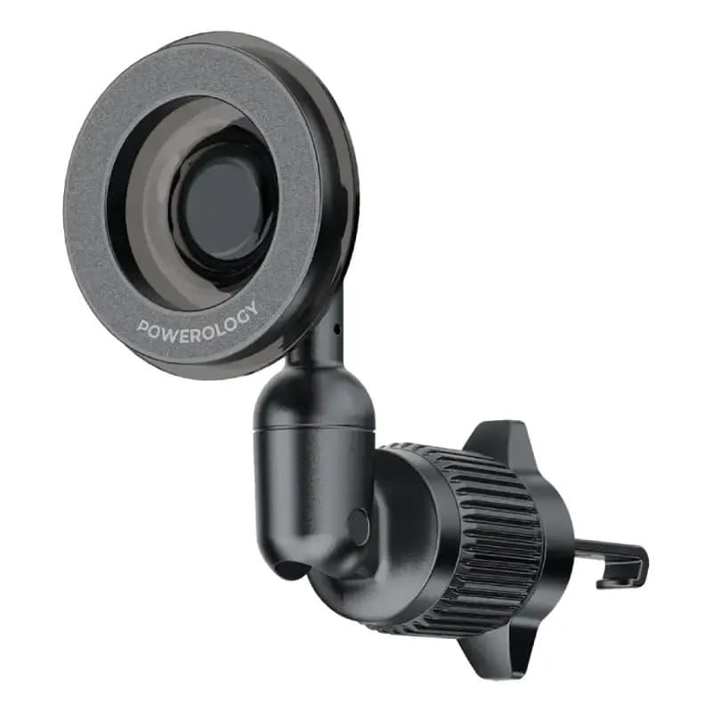 هولدر و نگهدارنده گوشی مگ سیف خودرو پاورولوژی مدل Powerology Logan 360° PWS16BK
