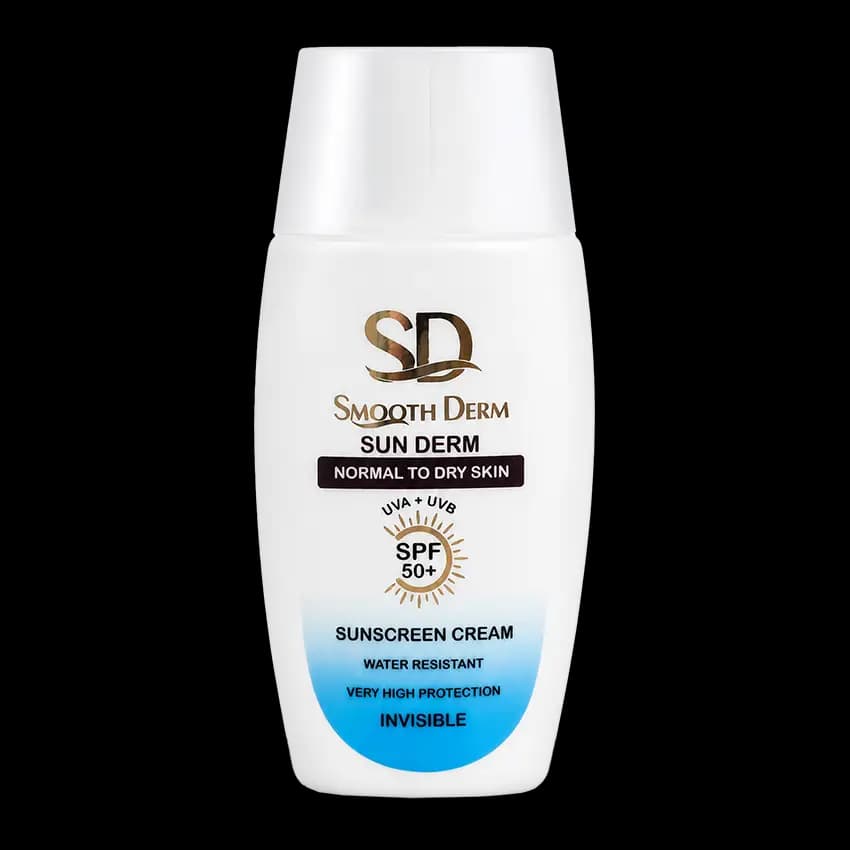 ضد آفتاب بی رنگ پوست خشک اسموت درم +SPF50