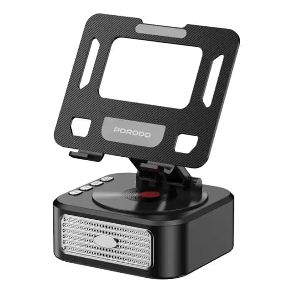 پایه چندمنظوره تبلت به همراه اسپیکر و پاوربانک پرودو مدل Porodo Lifestyle Multifunctional Tablet Stand with Speaker & Power Bank