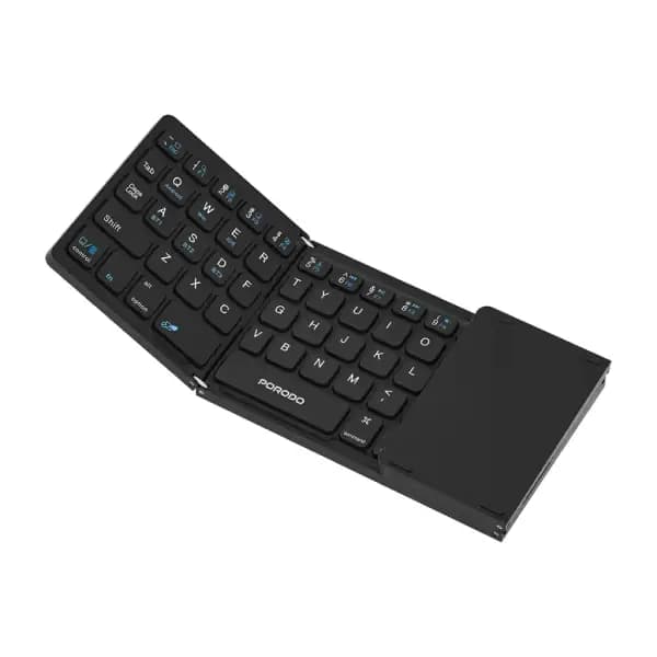 کیبورد تاشو با نامپد و تاچپد یکپارچه پرودو مدل Porodo Minima Slim Folding Keyboard With Integrated Numpad & Touchpad