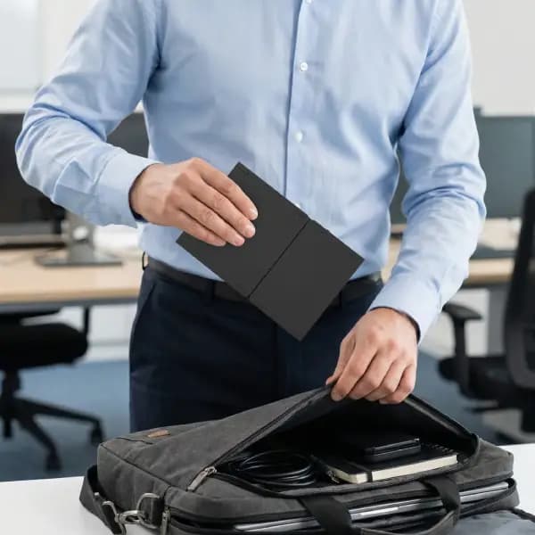 کیبورد تاشو با نام‌پد و تاچ‌پد یکپارچه پرودو مدل Porodo Minima Slim Folding Keyboard With Integrated Numpad & Touchpad — تصویر ۲