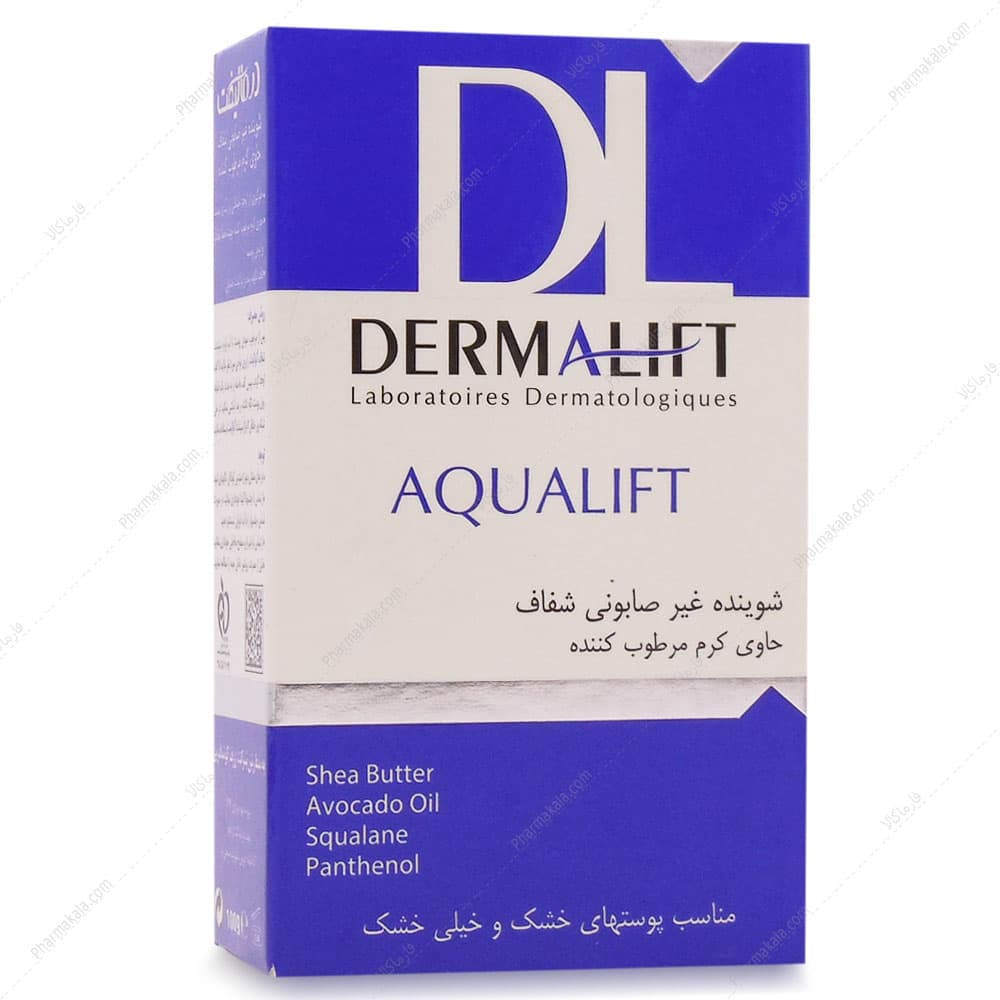 پن شفاف کرم دار آکوالیفت پوست خشک درمالیفت 100g