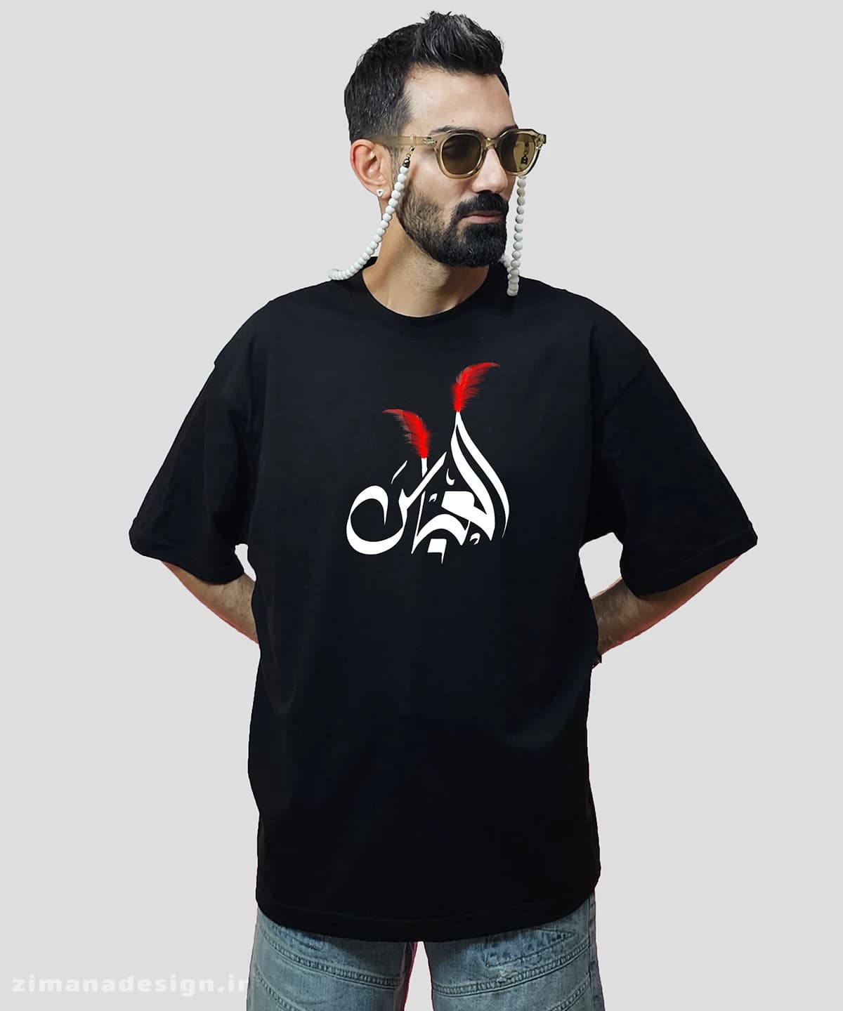 تیشرت لش مردانه و زنانه مذهبی طرح عباس کد 727