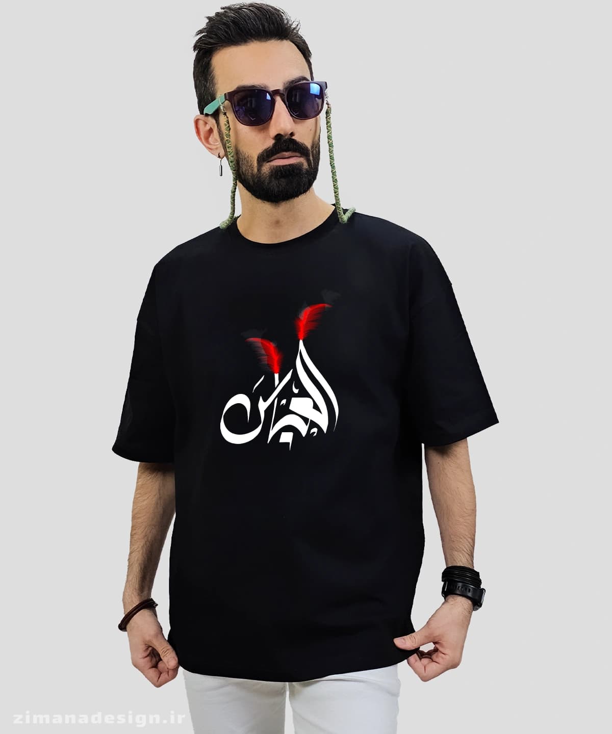 تیشرت لش مردانه و زنانه مذهبی طرح عباس کد 727 — تصویر ۲