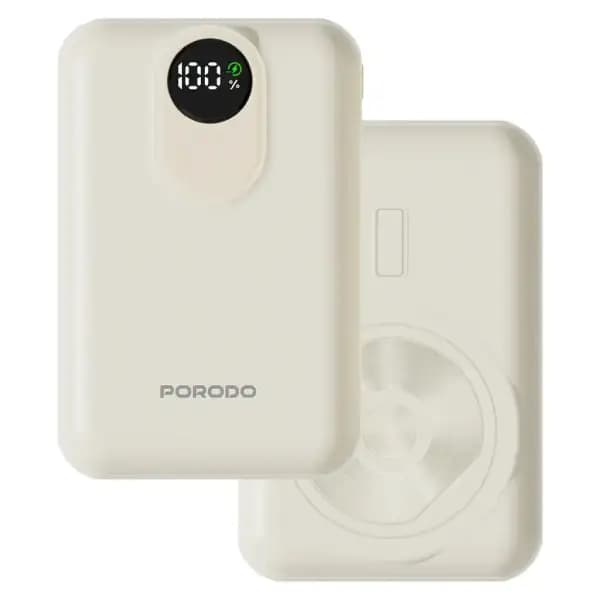 پاوربانک 20 هزار مگ سیف پرودو مدل Porodo Magnex 20000mAh MagSafe with USB-C & Lightning Port — تصویر ۲