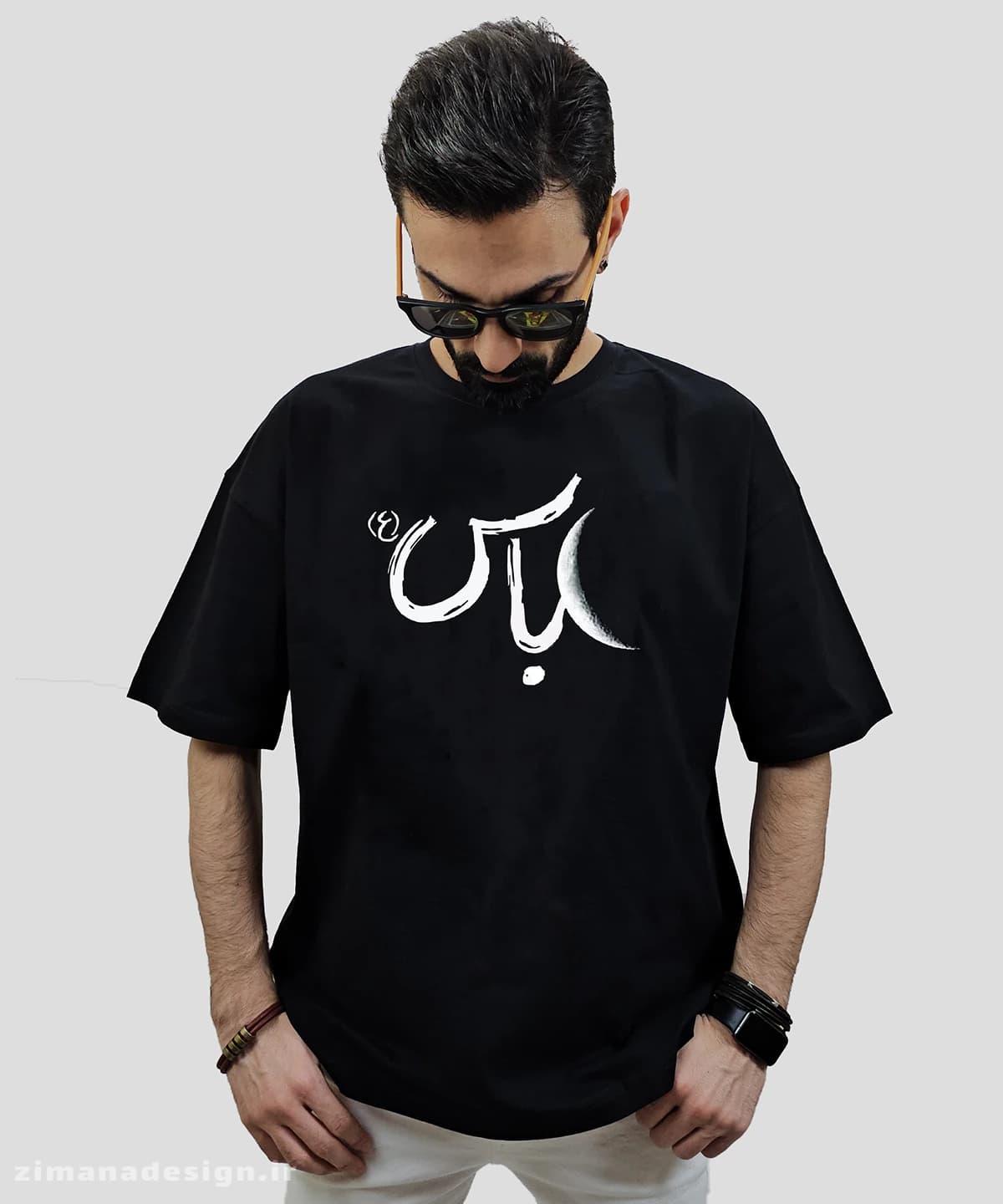 تیشرت لش مردانه و زنانه مذهبی طرح عباس (ع) کد 725
