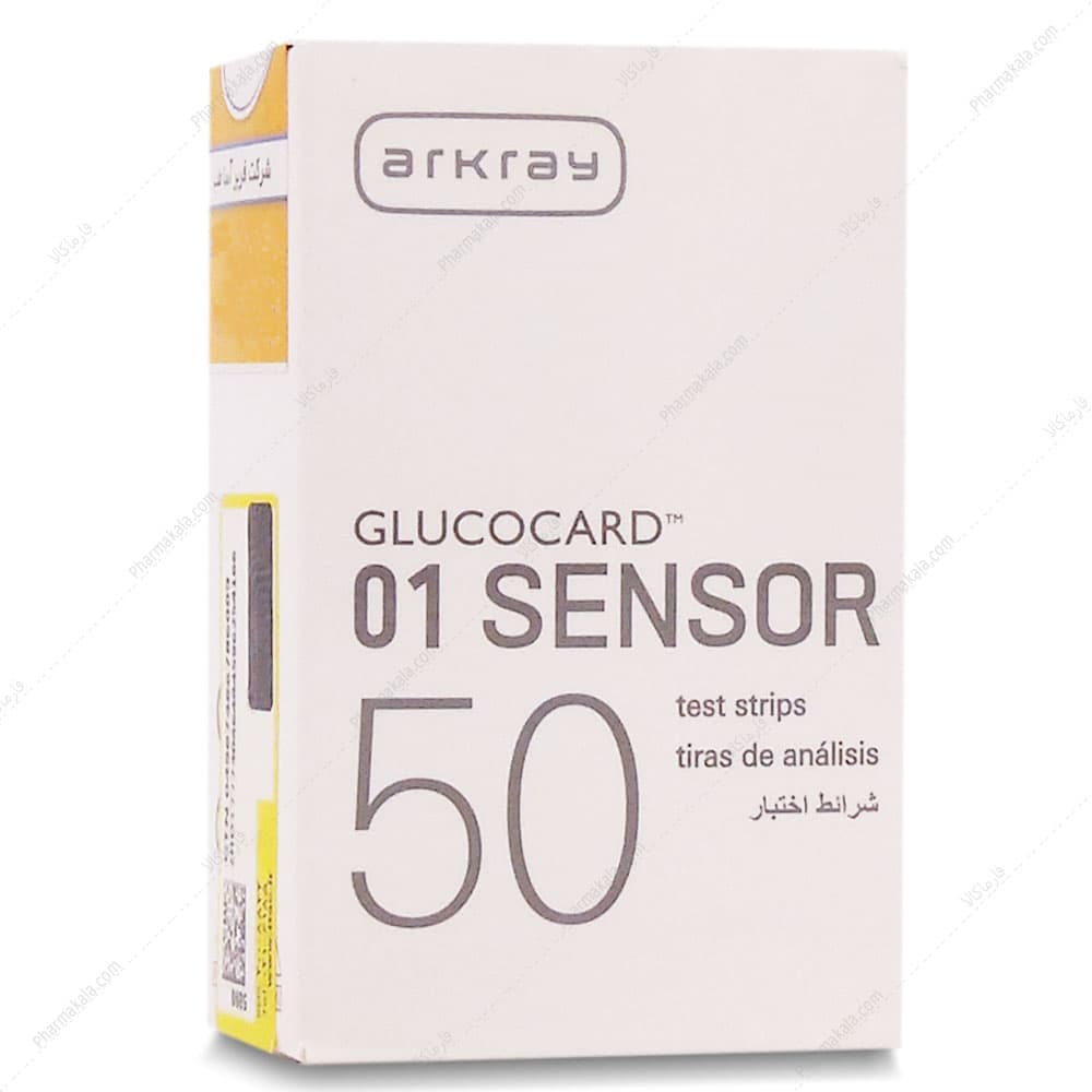 نوار تست قند خون گلوکوکارد 01 GLUCOCARD آرکری 50 عددی