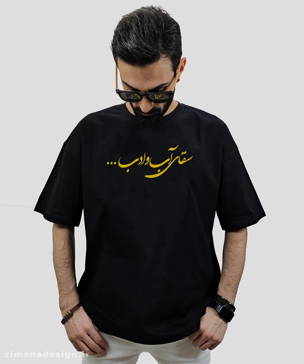تیشرت لش مردانه و زنانه مذهبی طرح سقای آب و ادب … کد 720
