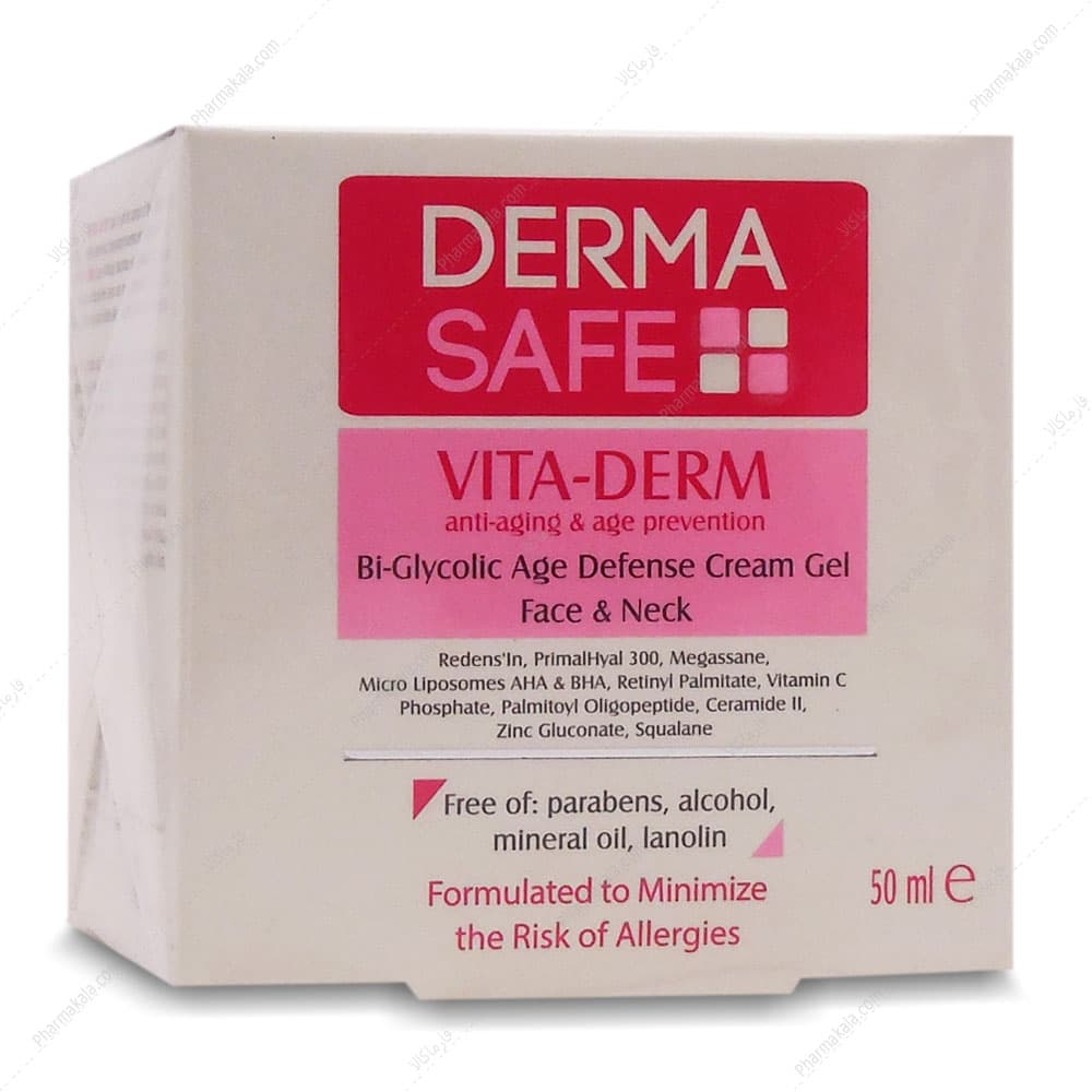 کرم ژل ضد چروک و مغذی صورت و گردن درماسیف 50ml
