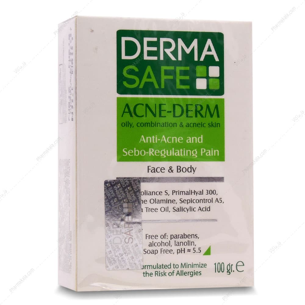 پن صورت و بدن پوست چرب و دارای آکنه درماسیف 100g