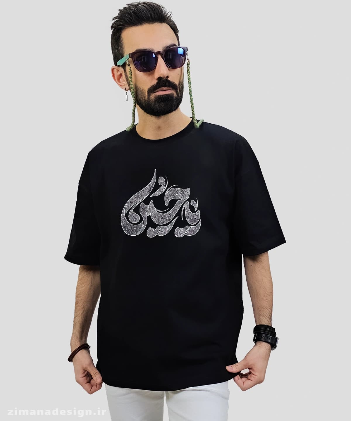 تیشرت لش مردانه و زنانه مذهبی طرح یا حسین کد 710