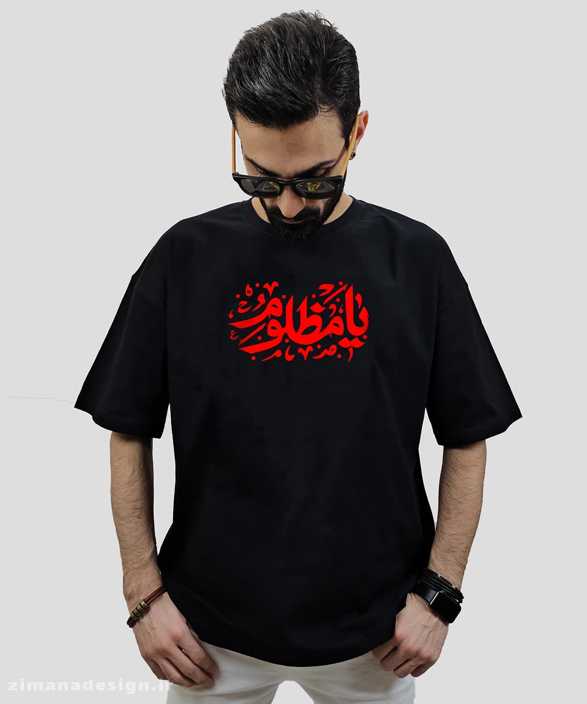 تیشرت لش مردانه و زنانه مذهبی امام حسین طرح یا مظلوم کد 702