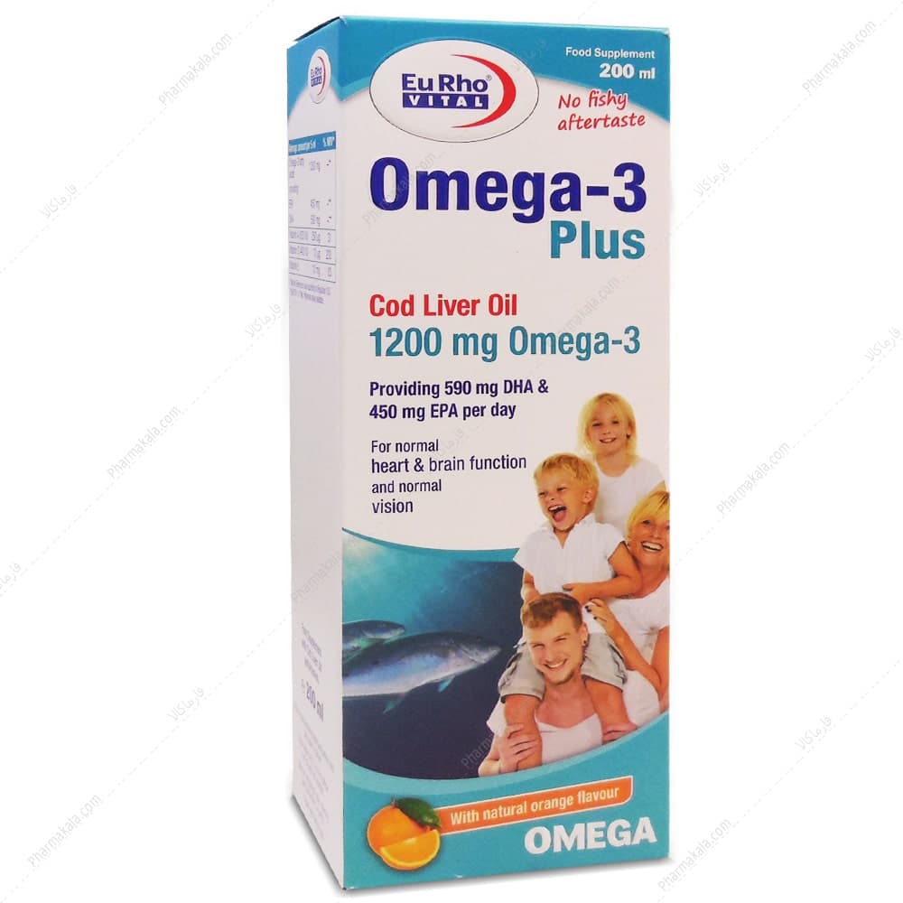 شربت امگا 3 پلاس یوروویتال 200ml
