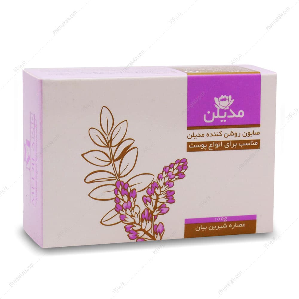 صابون روشن کننده انواع پوست مدیلن 100g — تصویر ۲