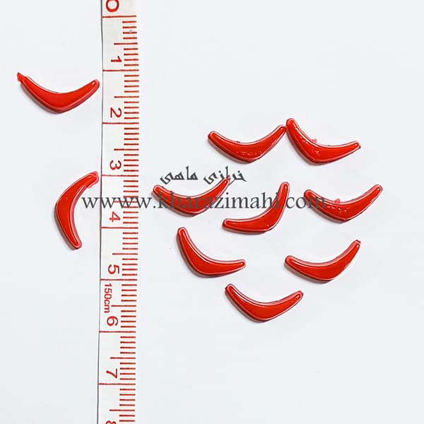 لب پلاستیکی عروسک طرح نیم لب لبخند 1/5 سانت — تصویر ۲