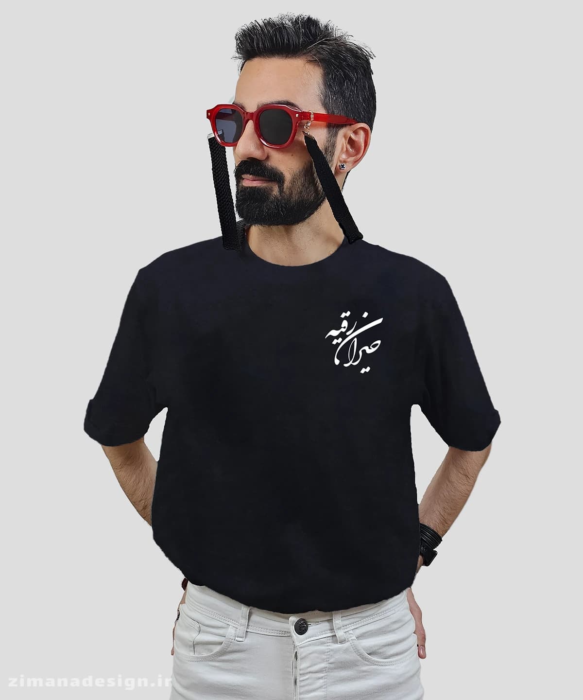 تیشرت مردانه و زنانه مذهبی طرح حضرت رقیه (س) کد 763