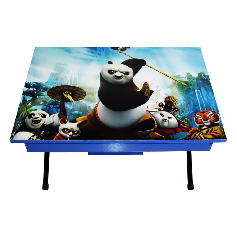میز تحریر تاشو باکسدار پایه کوتاه طرح پاندای کونگ فوکار