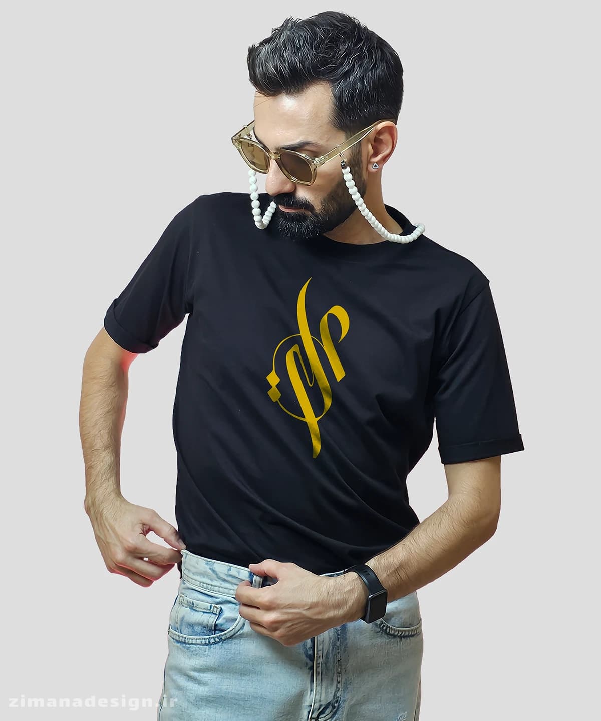 تیشرت مردانه و زنانه مذهبی طرح علی (ع) کد 759