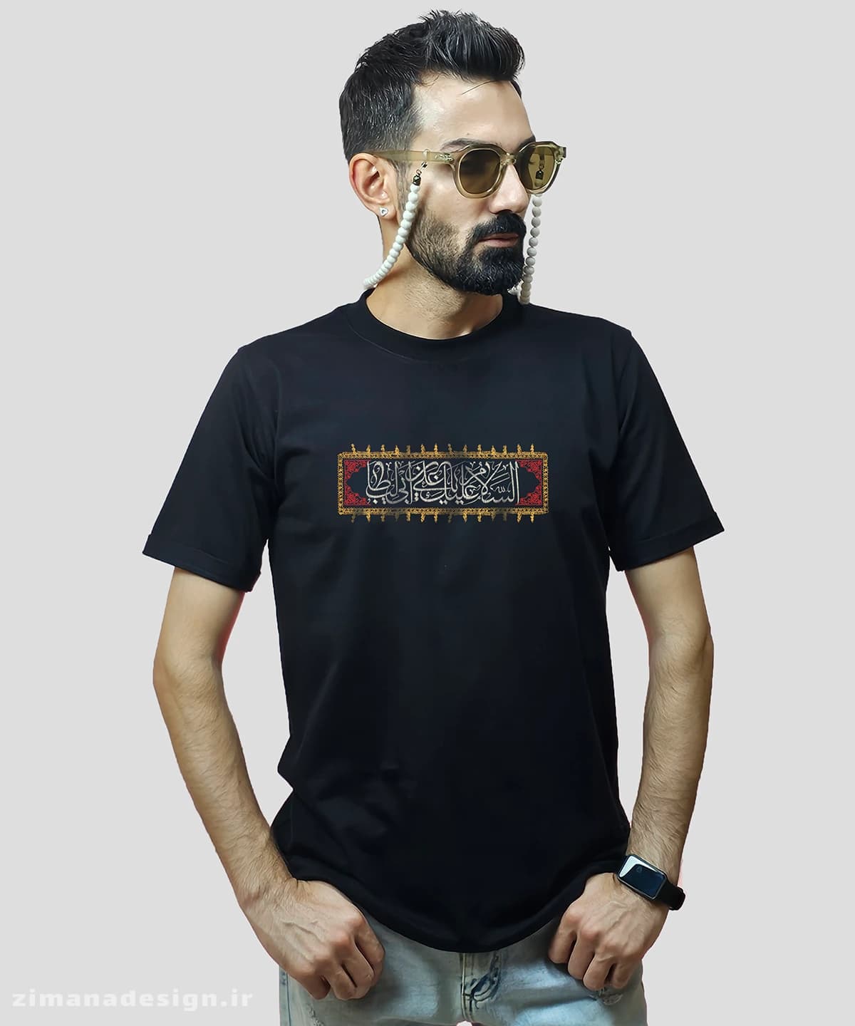 تیشرت مردانه و زنانه مذهبی طرح السلام علیک یا علی بن ابی طالب کد 753