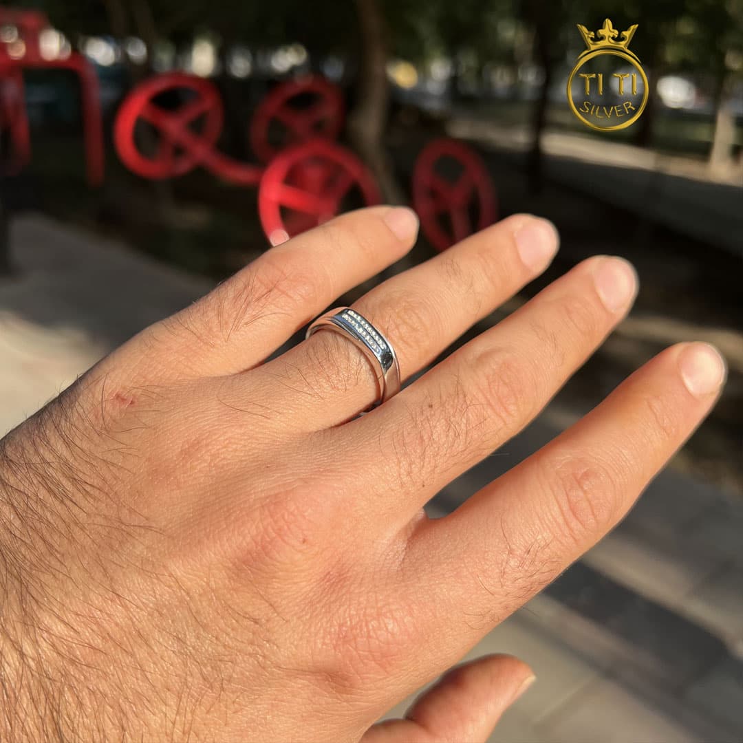 حلقه ست نقره شیک زیبا — تصویر ۳