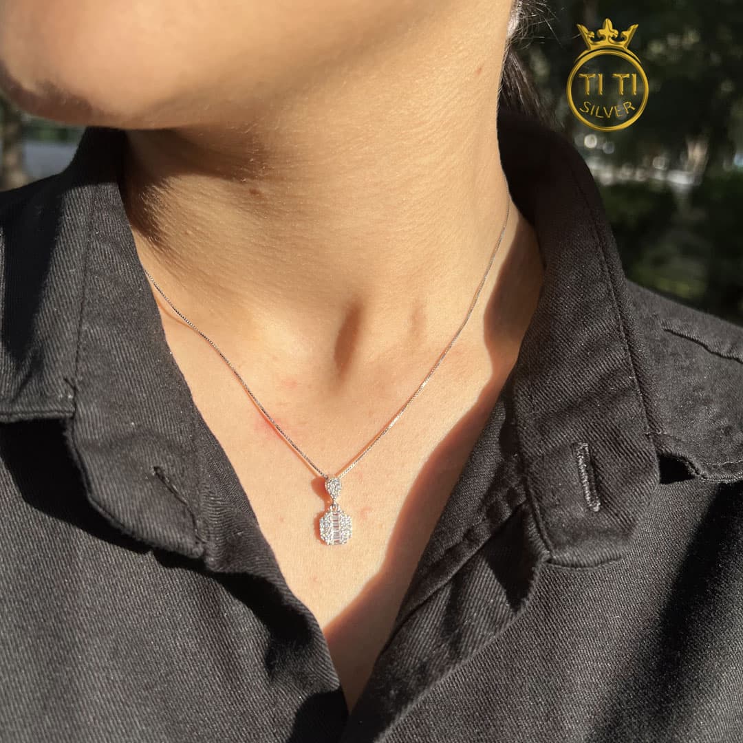 نیم‌ست نقره جواهری ظریف شیک — تصویر ۵