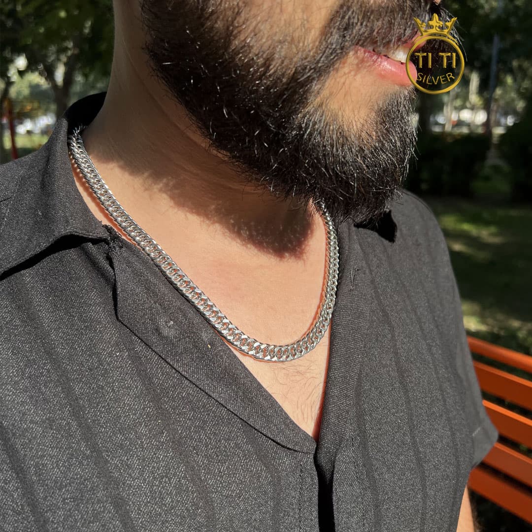 زنجیر مردانه کارتیر استیل 011625 — تصویر ۶