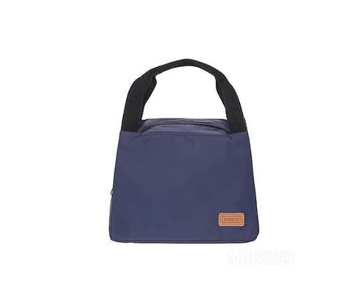 کیف جعبه غذا مینیسو، مدل Miniso Solid Color Lunch Bag Blue، سرمه ای