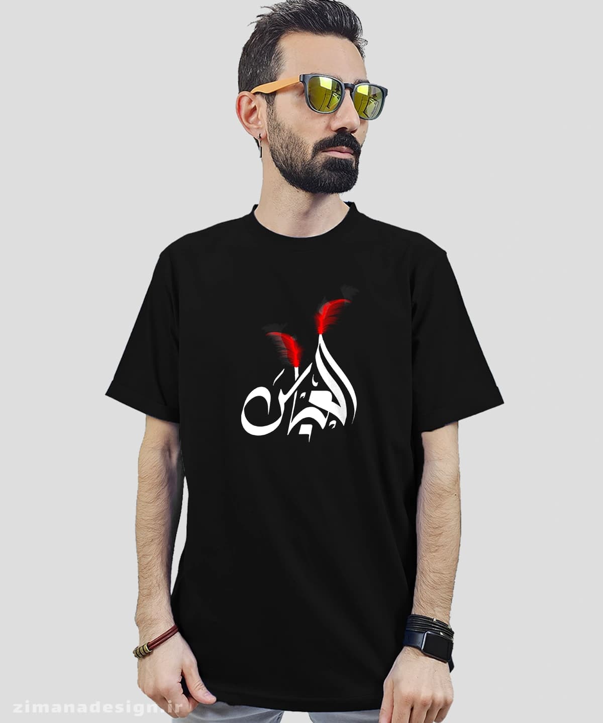 تیشرت مردانه و زنانه مذهبی طرح عباس کد 727 — تصویر ۲