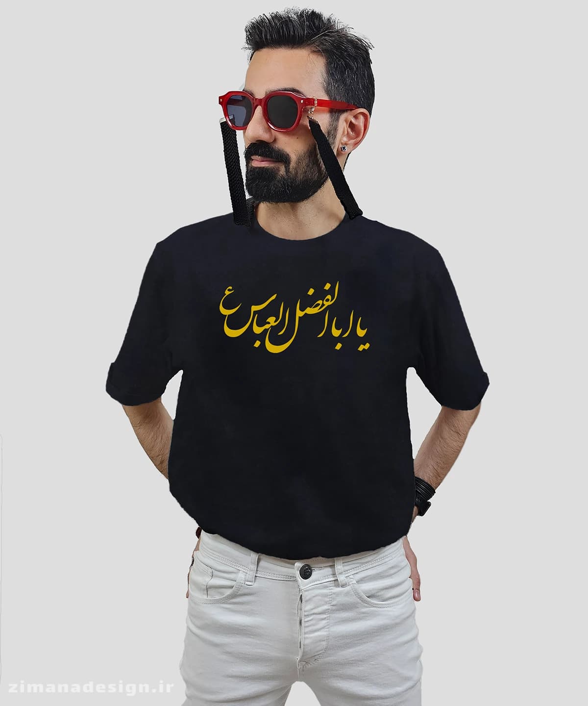 تیشرت مردانه و زنانه مذهبی طرح یا اباالفضل عباس (ع) کد 716