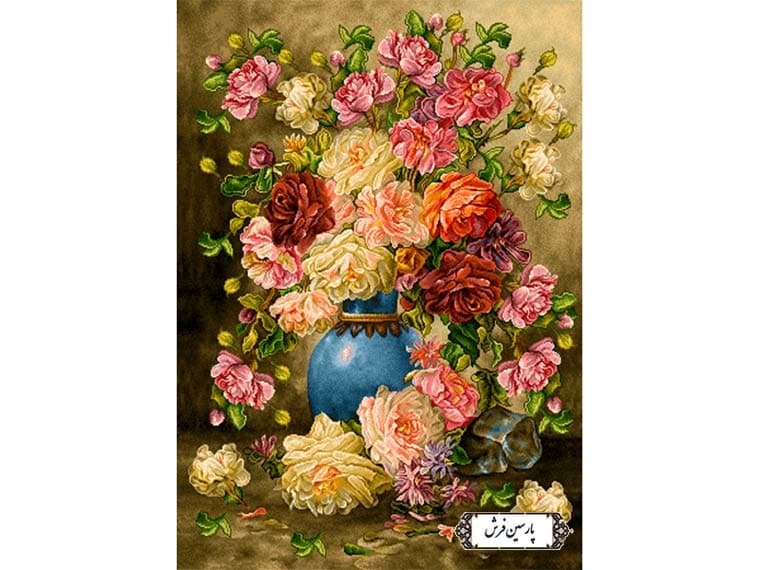 نخ و نقشه تابلو فرش گل های رز – کد NG1450