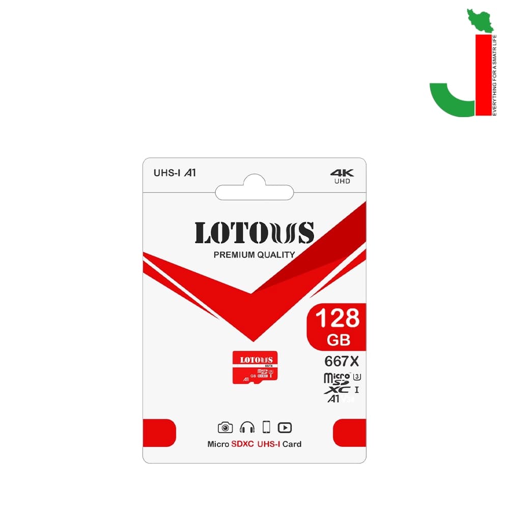 کارت حافظه microSDXC لوتوس مدل 667Xظرفیت 128 گیگابایت — تصویر ۲